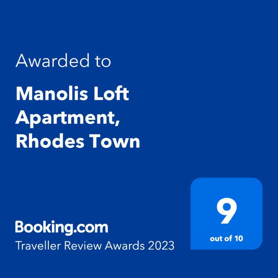 Manolis Loft Apartment, Rhodes Town Rhodes City Екстериор снимка